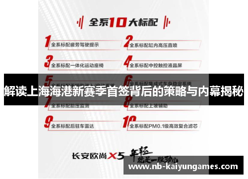 解读上海海港新赛季首签背后的策略与内幕揭秘